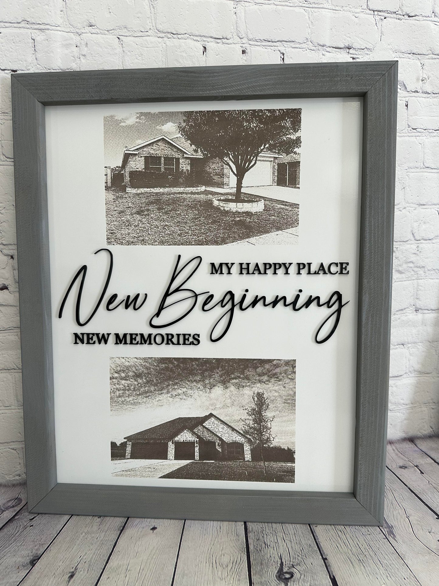 Photo Engraved Framed Sign