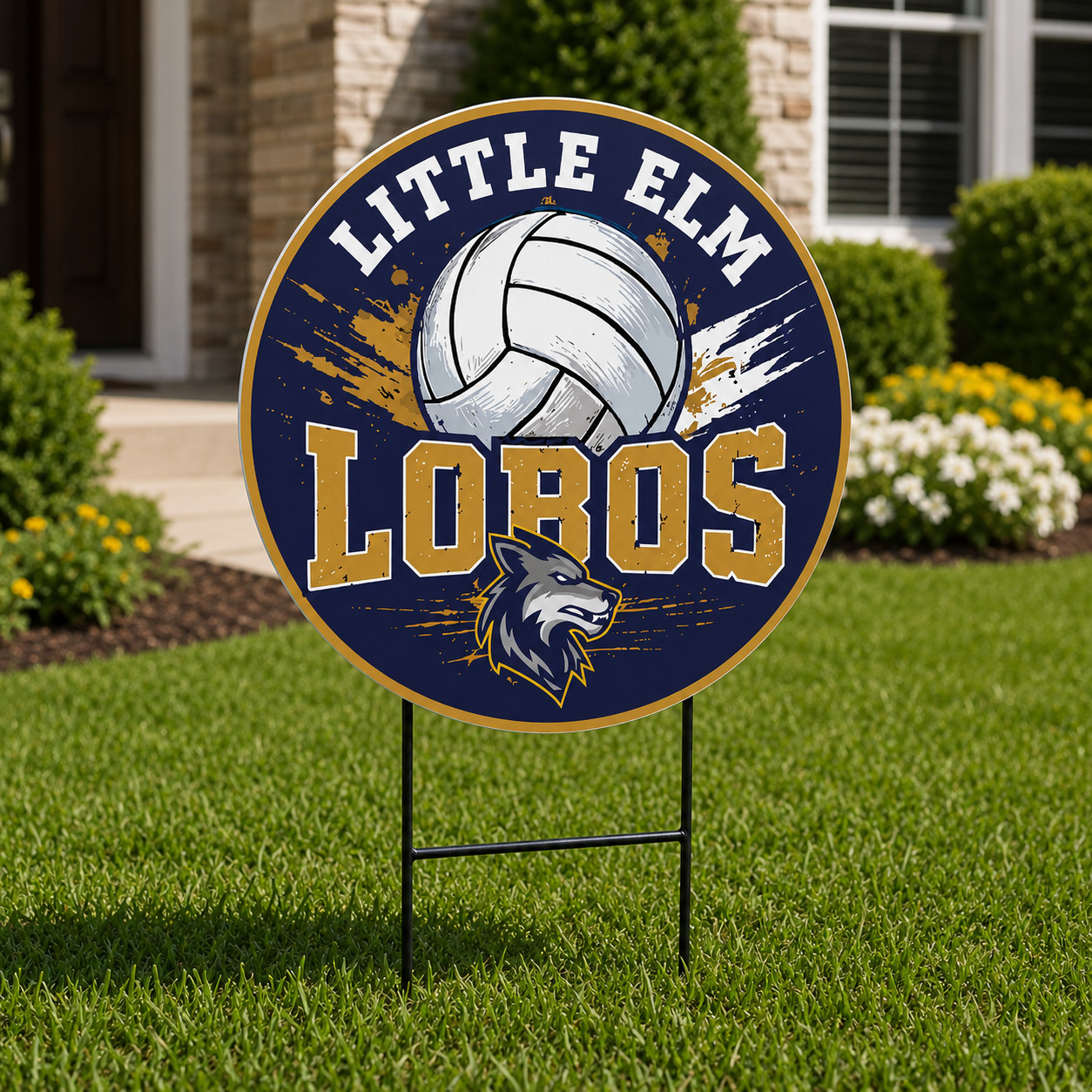 LEHS - New Volleyball Ball Yard Sign