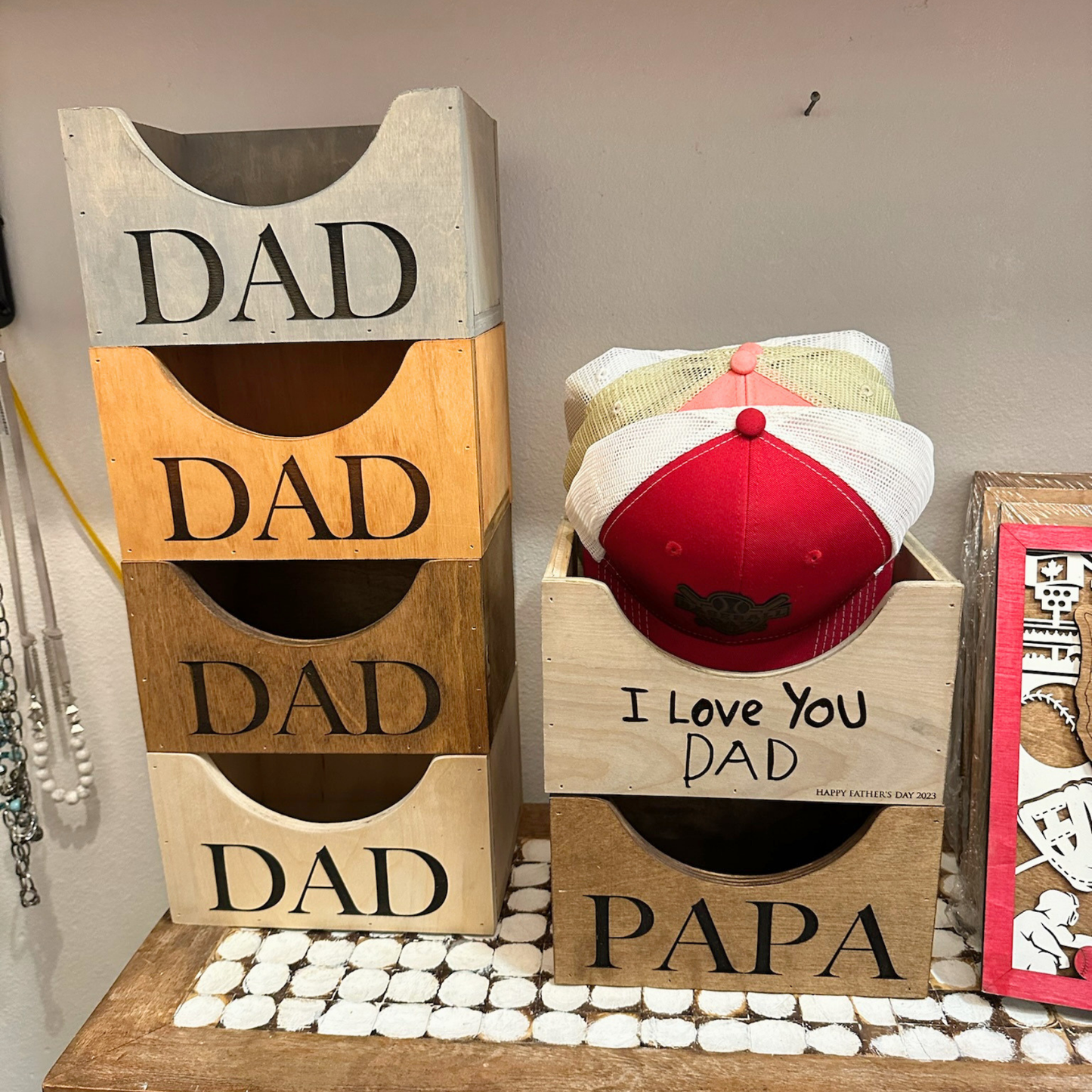 Fathers Hat Holder