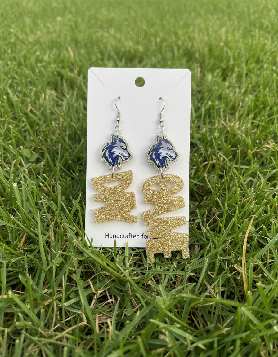 LOBOS Letters Earrings