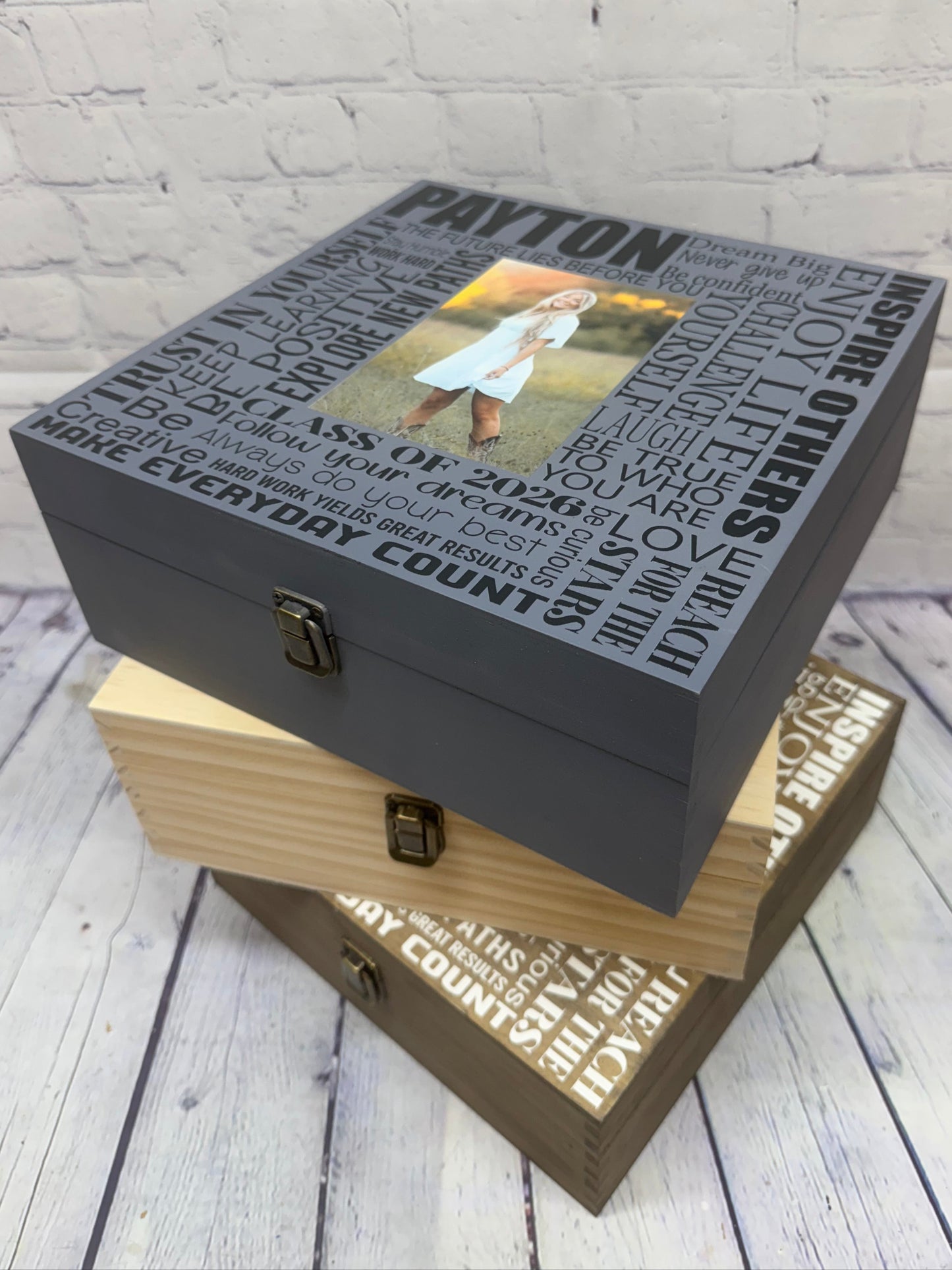 Personalized Graduation Keepsake Boxes