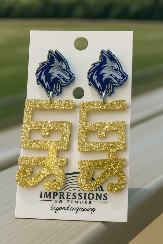 LOBOS Letters Earrings