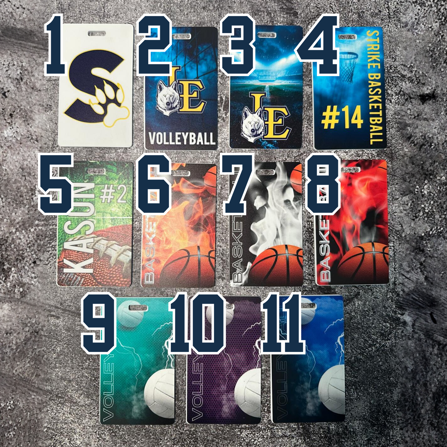 Customized Sports Bag Tag