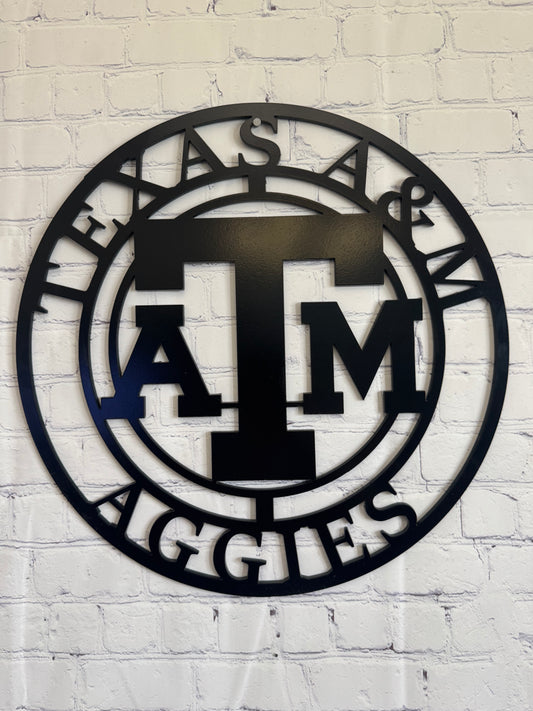 TAMU Aggies - ATM Metal Sign