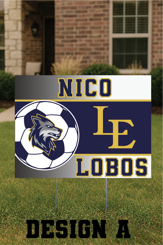 Boys Soccer Yard Signs