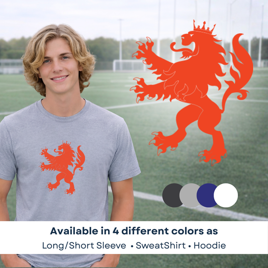 Dutch FC - Boys Lion Logo Orange