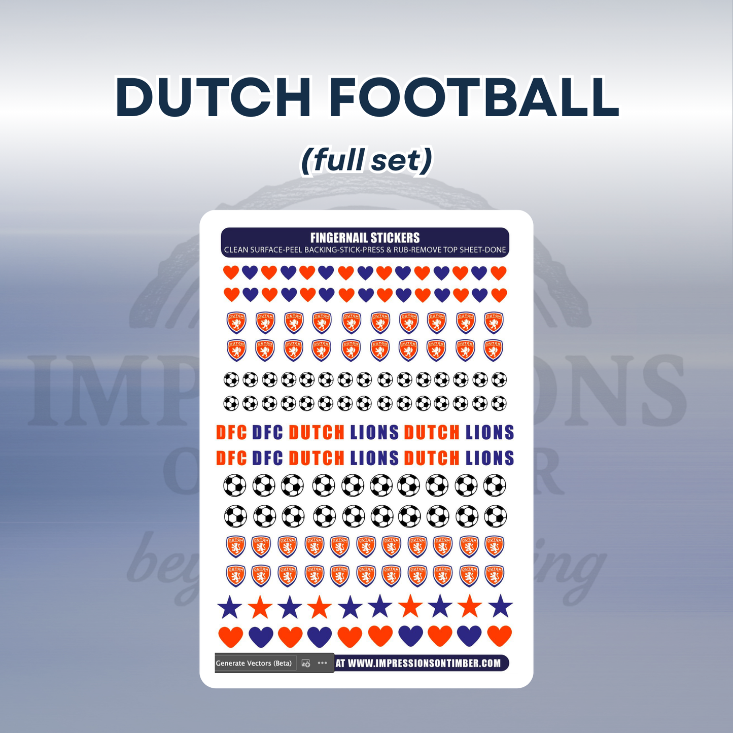 Dutch FC - Nail Stickers
