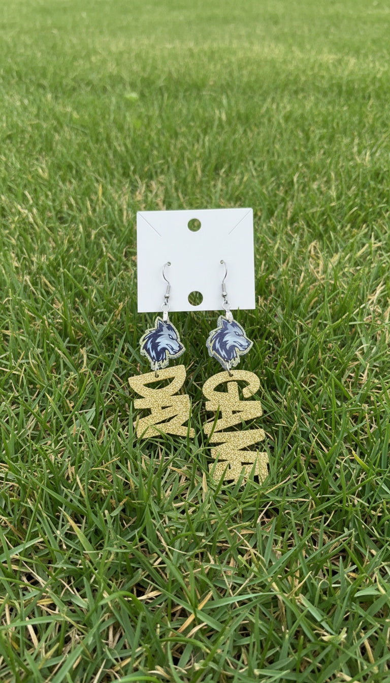 LOBOS Letters Earrings
