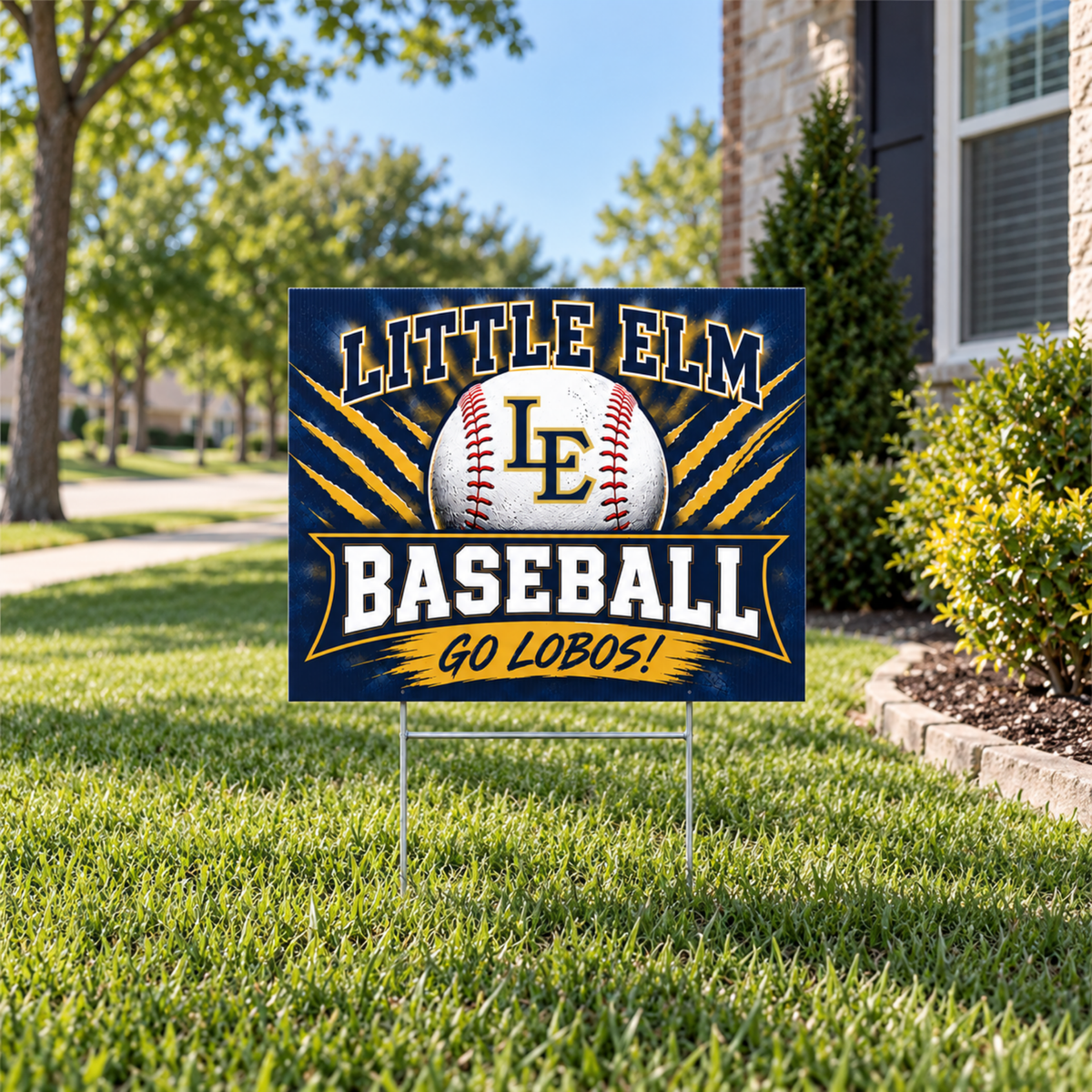 LEHS - Baseball Yard Sign
