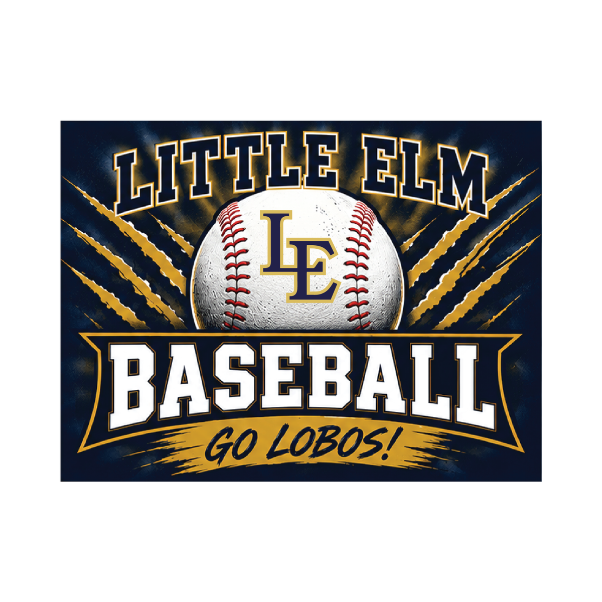 LEHS - Baseball Yard Sign