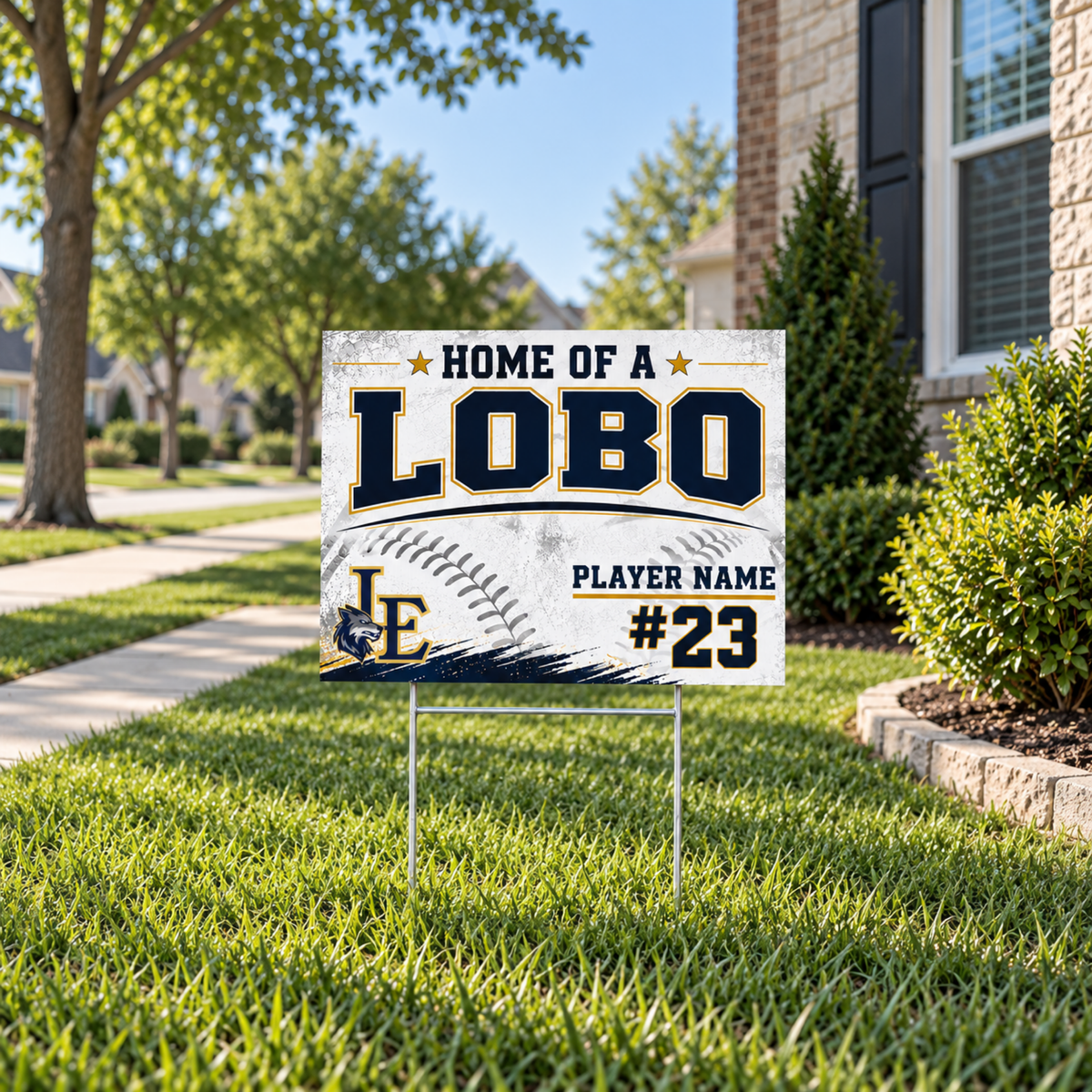 LEHS - Baseball Yard Sign