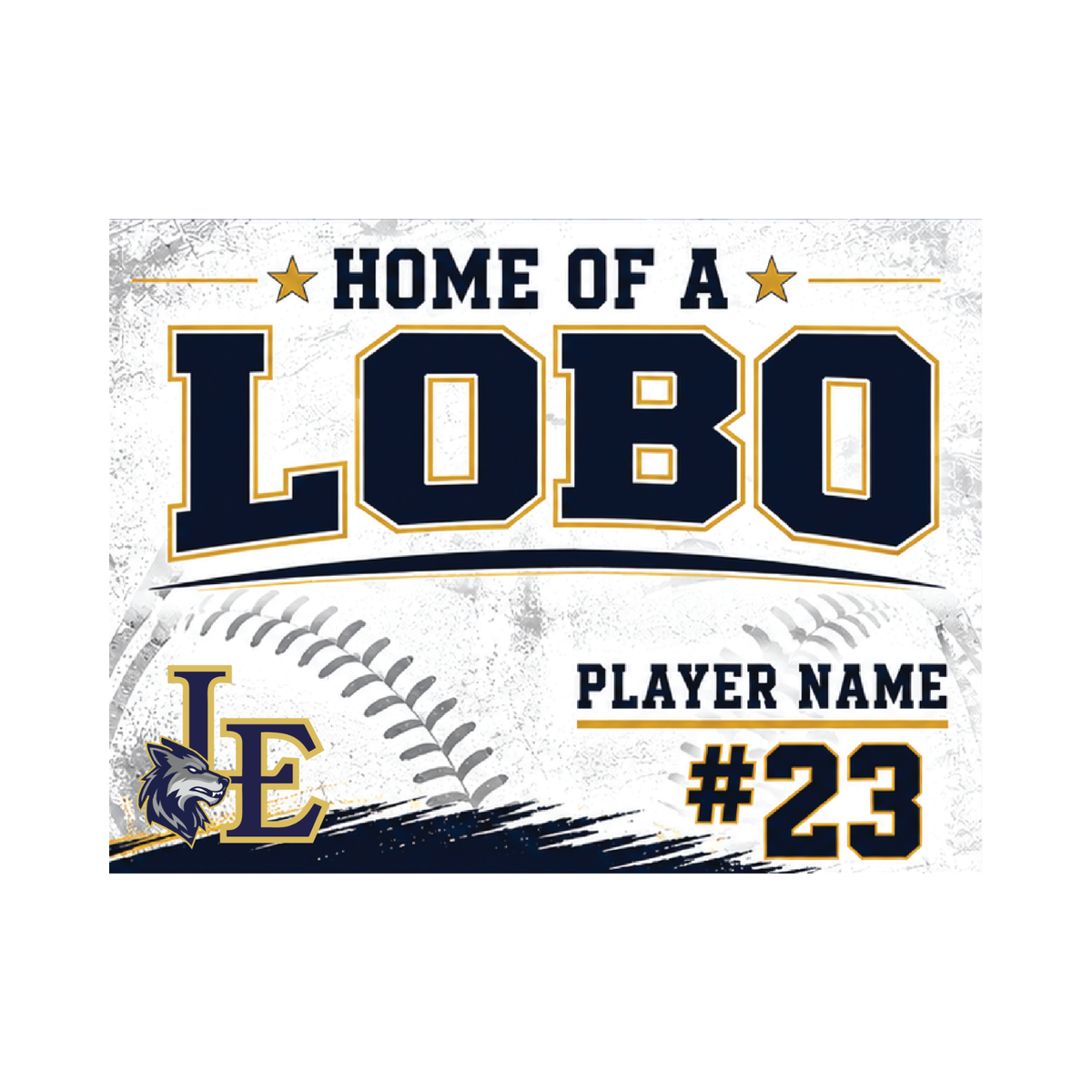 LEHS - Baseball Yard Sign