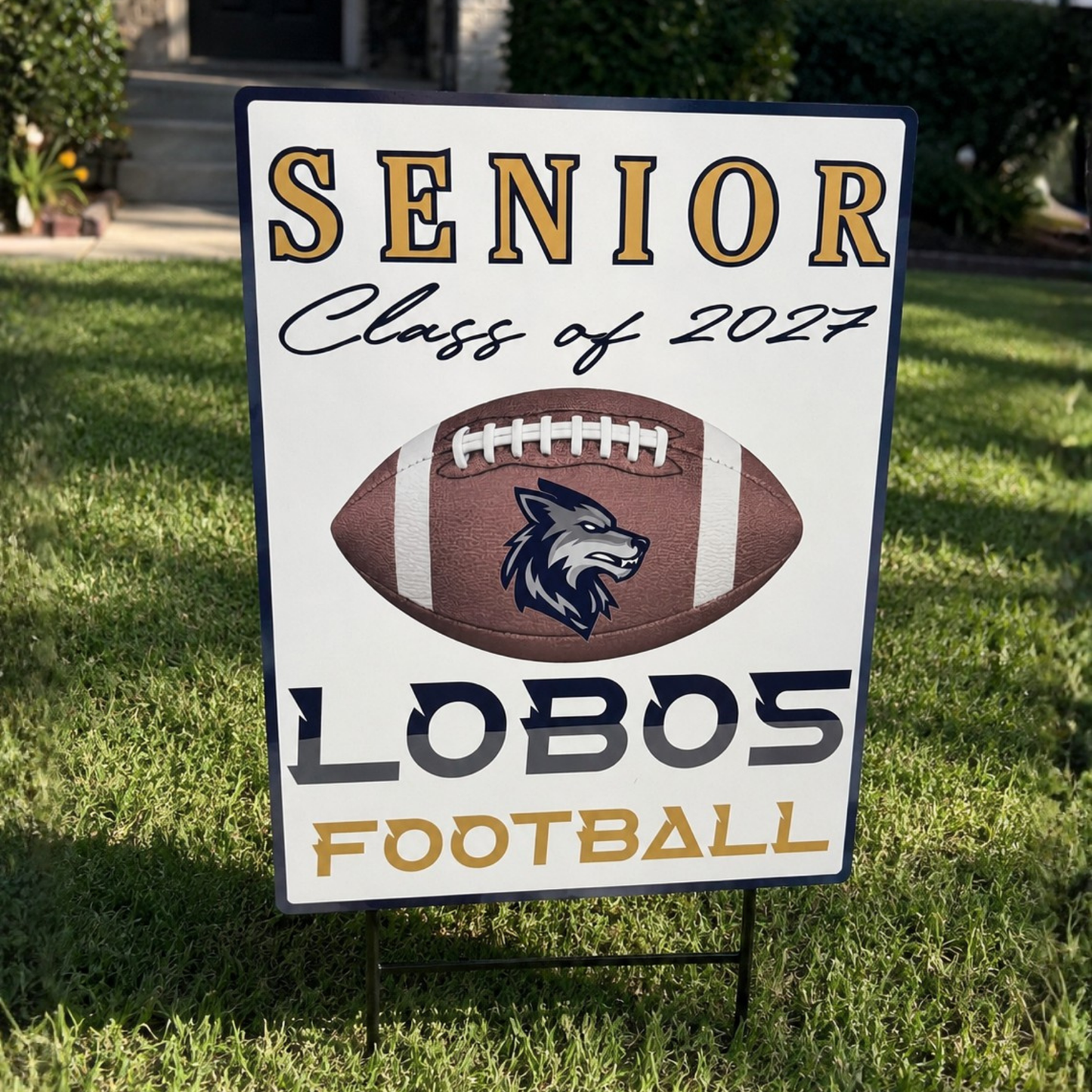 LEHS Football Yard Sign