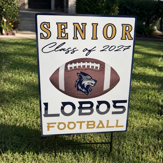 LEHS Football Yard Sign