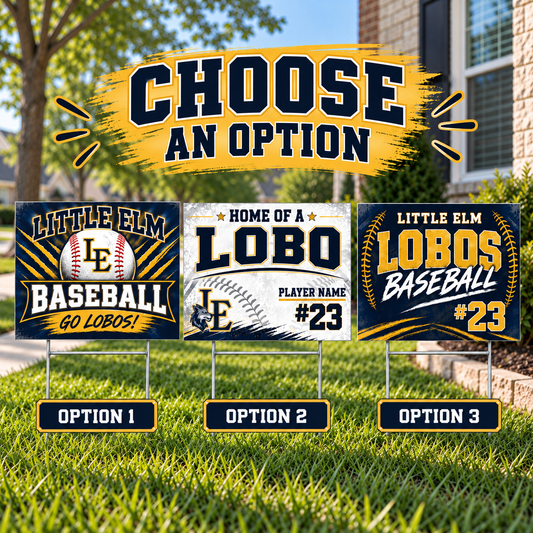 LEHS - Baseball Yard Sign