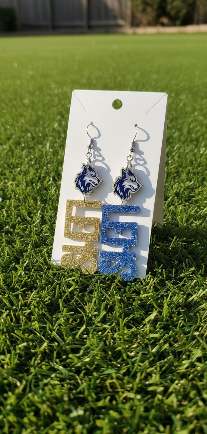 LOBOS Letters Earrings