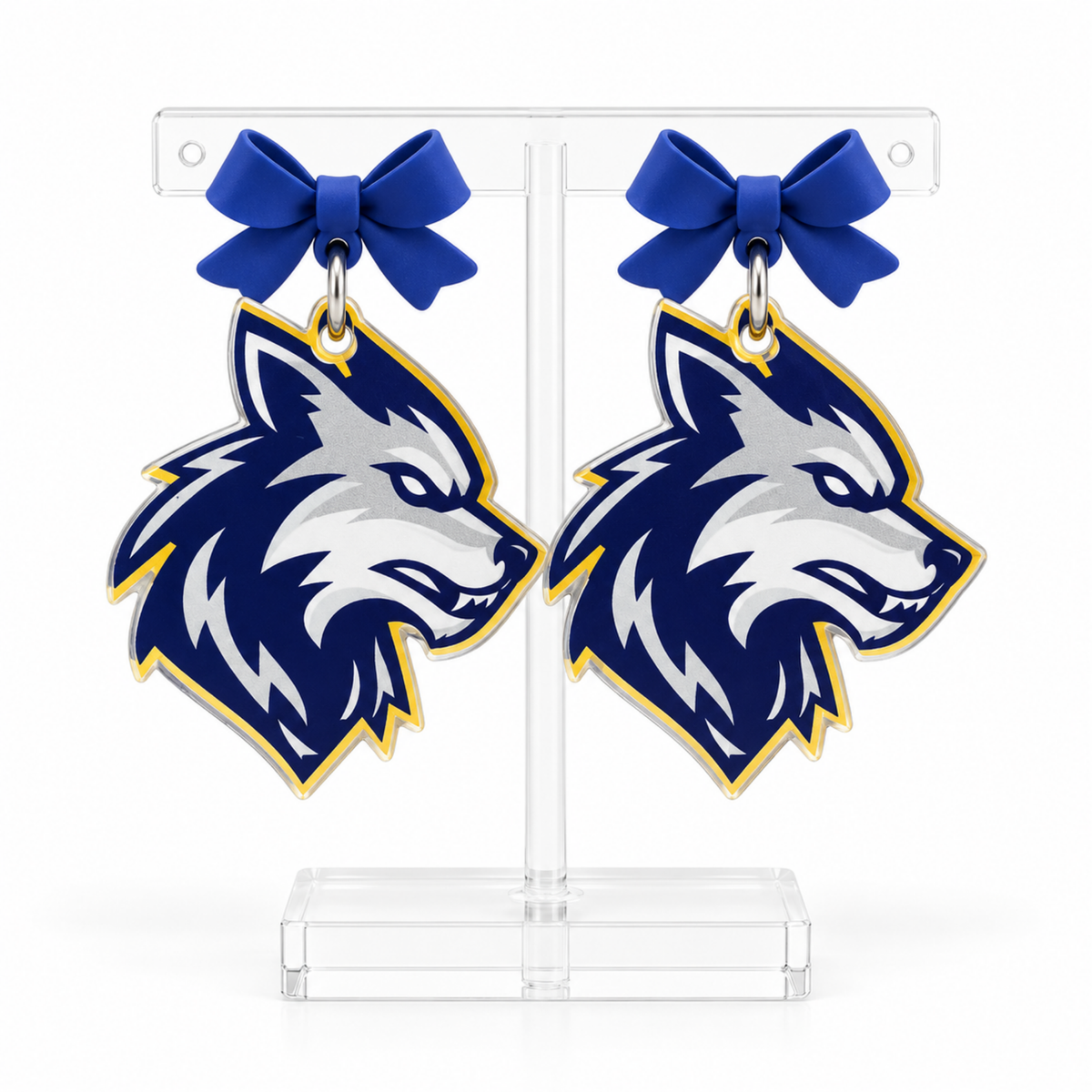 LOBOS Wolf - Bow Dangle Earrings