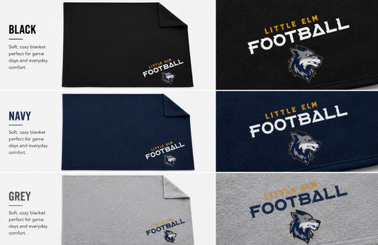LEHS Football - Cozy Fleece Sweatshirt Blanket