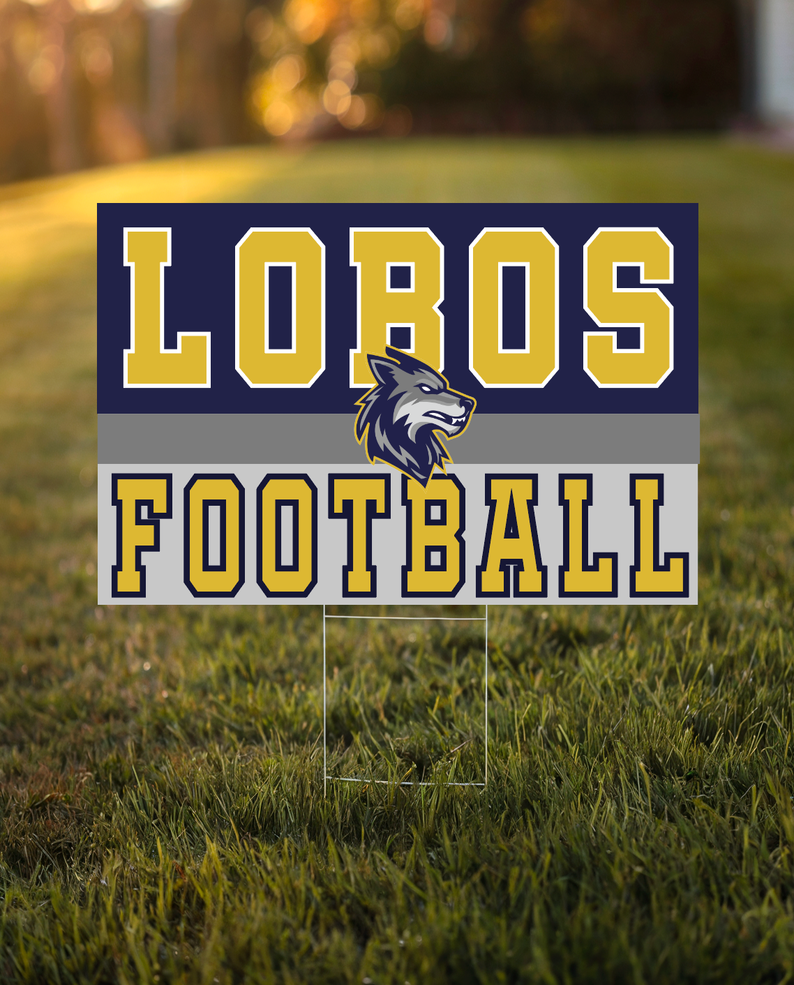 LEHS Football Yard Sign