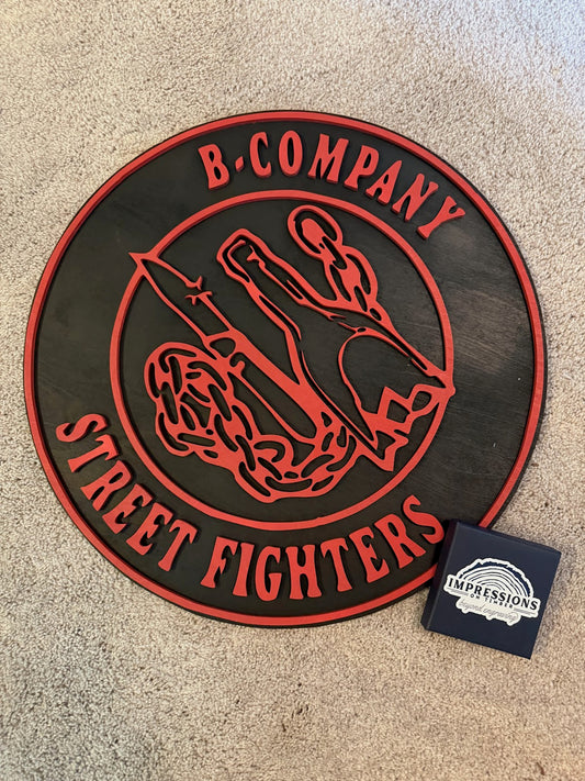 B-Co 2 Layer Wooden sign